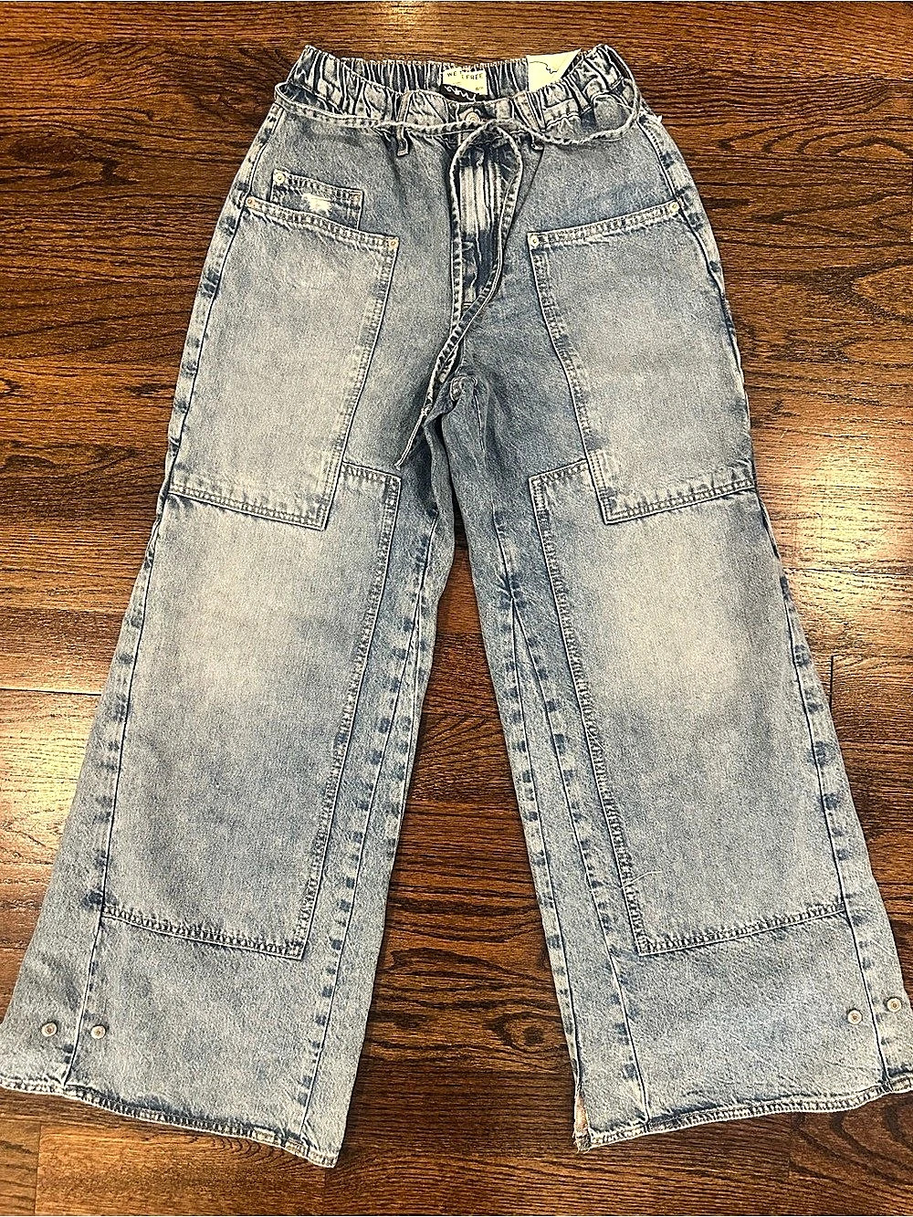We The Free Breezy Denim Pull-On Jeans Blue Small